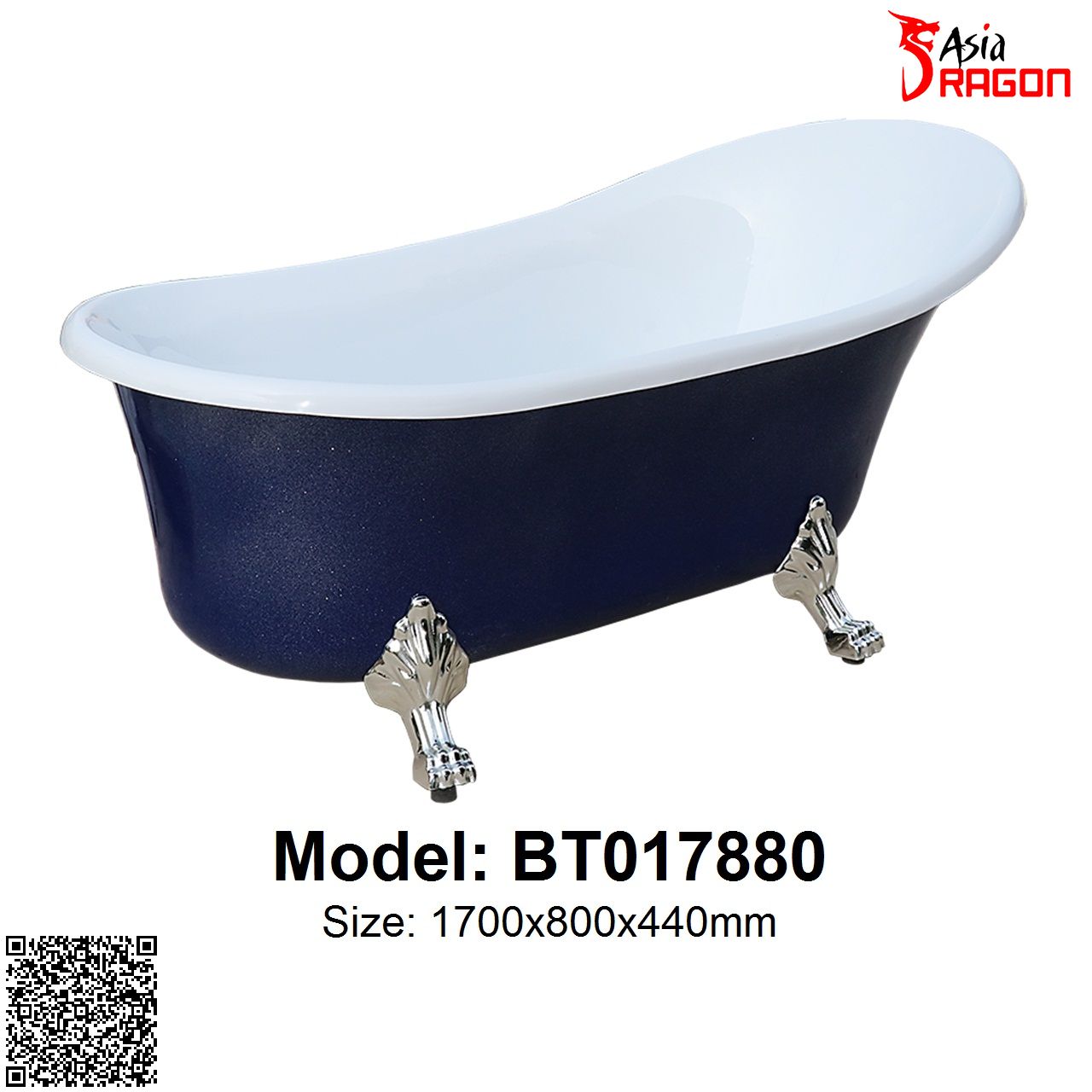 Bồn tắm chân rồng Asia Dragon BT01780